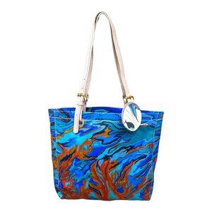 Sakroots Artists Circle Coral Reef Water Nation Tote Bag WN Wave Canvas New Tags